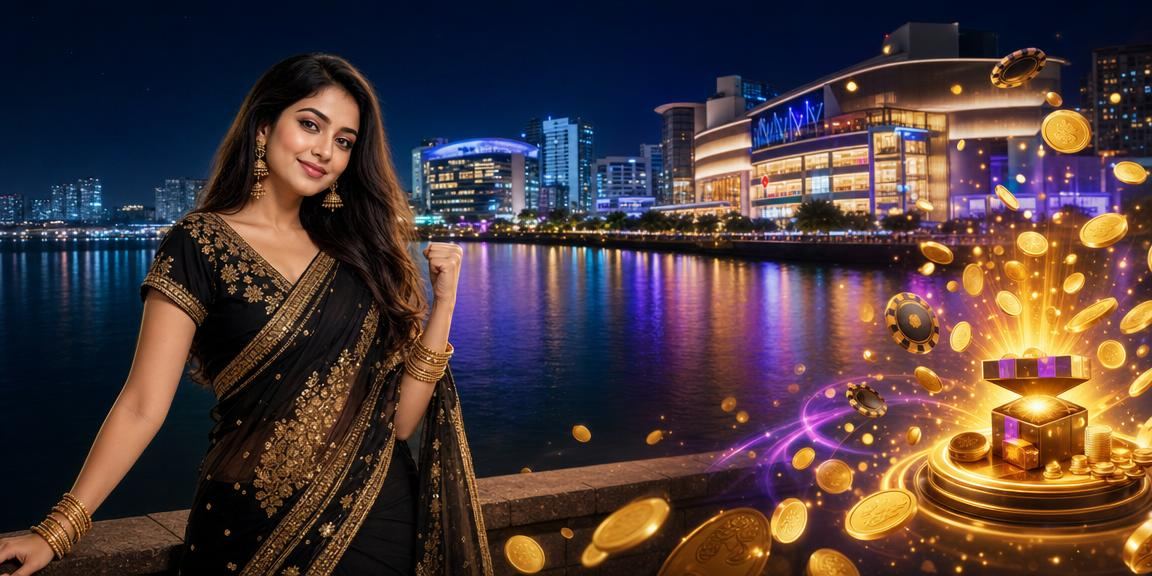 কুমিল্লার নিয়ন আলোয় abc 777 বেটিং প্ল্যাটফর্মের রাতের দৃশ্য